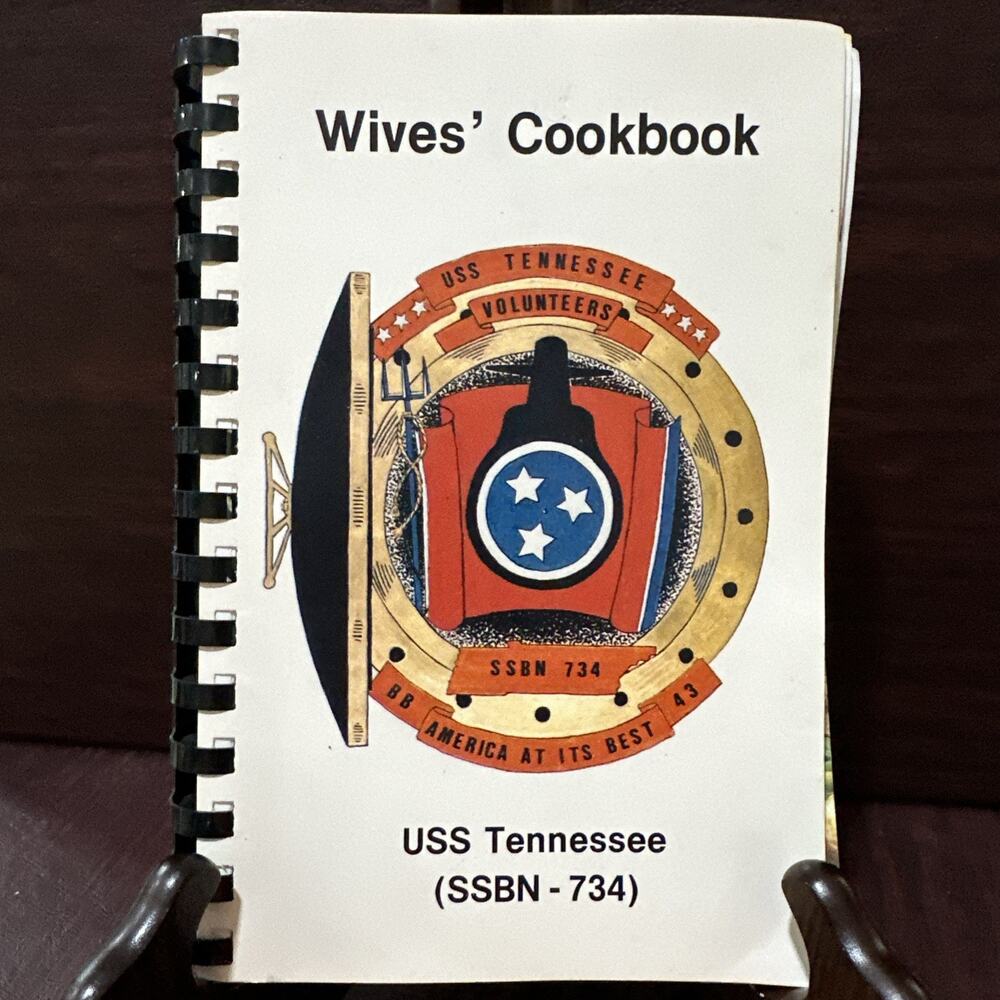 USS TENNESSEE SSBN-734 Wive’s Cookbook 1988